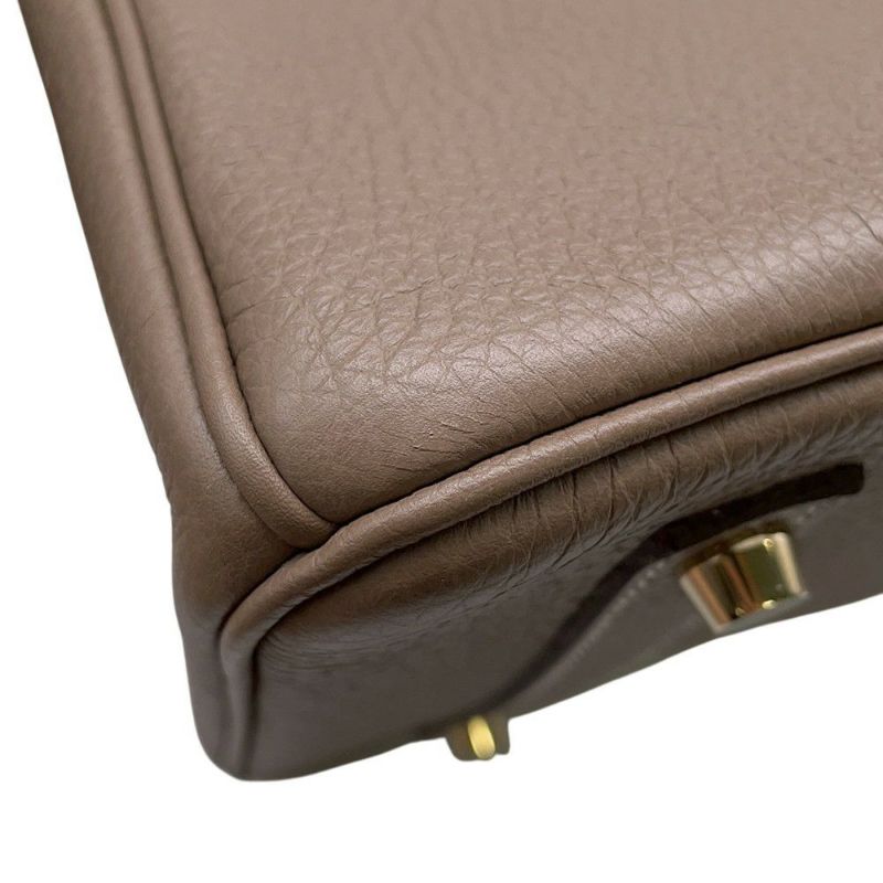 エルメス バーキン35 エトゥープ/ゴールド金具 トゴ O刻印 HERMES Birkin ハンドバッグ