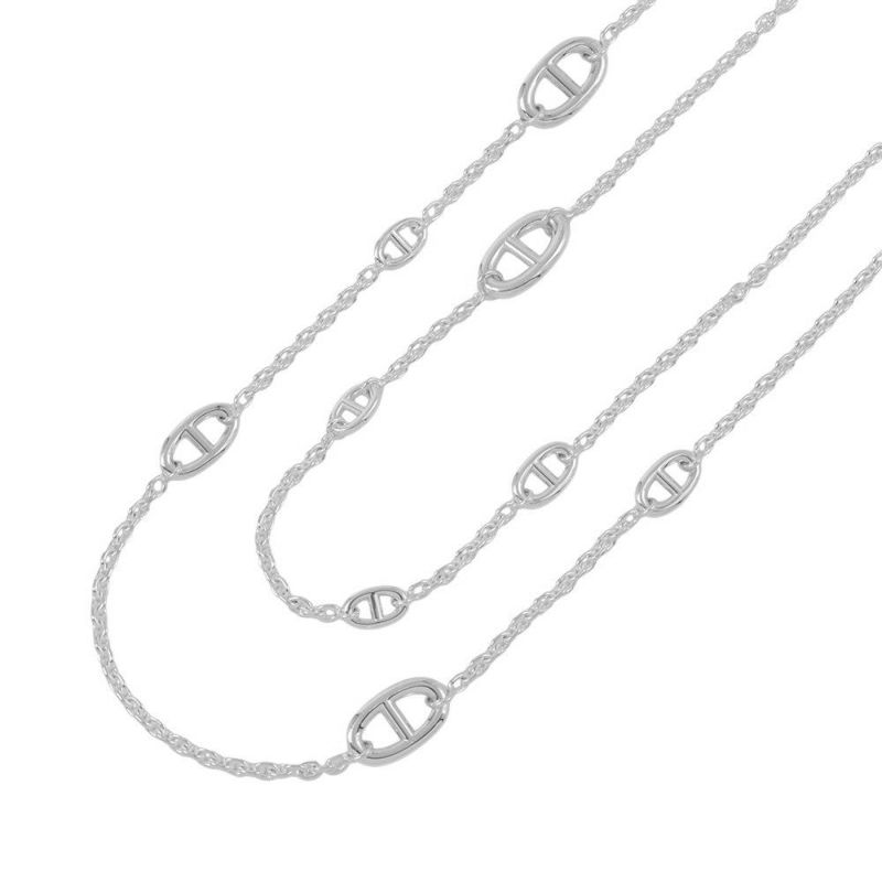 エルメス ネックレス シェーヌダンクル ファランドール 120 SV925シルバー HERMES ジュエリー