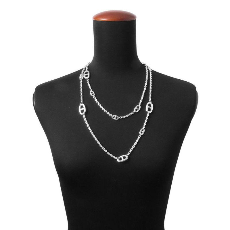 エルメス ネックレス シェーヌダンクル ファランドール 120 SV925シルバー HERMES ジュエリー