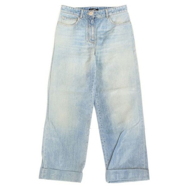 シャネル パンツ ウォーターリペラント コーテッド デニム レディースサイズ36 P78309 V70488 CHANEL ボトムス