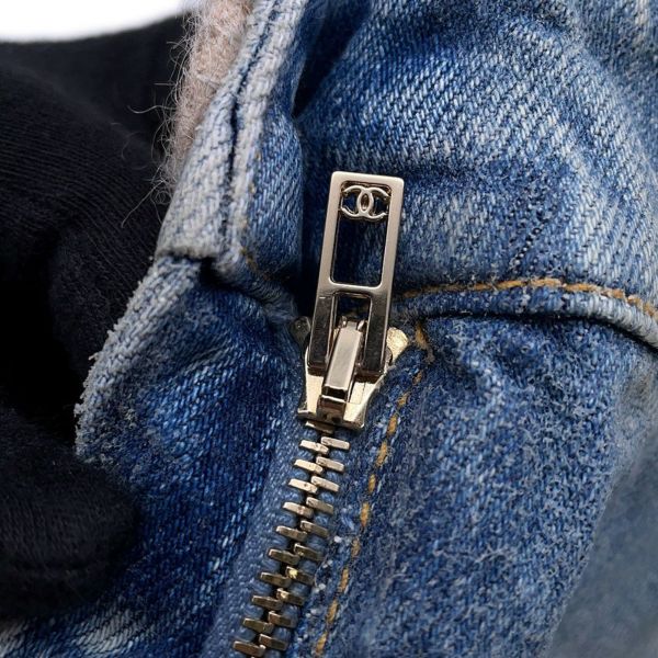 シャネル パンツ ウォーターリペラント コーテッド デニム レディースサイズ36 P78309 V70488 CHANEL ボトムス