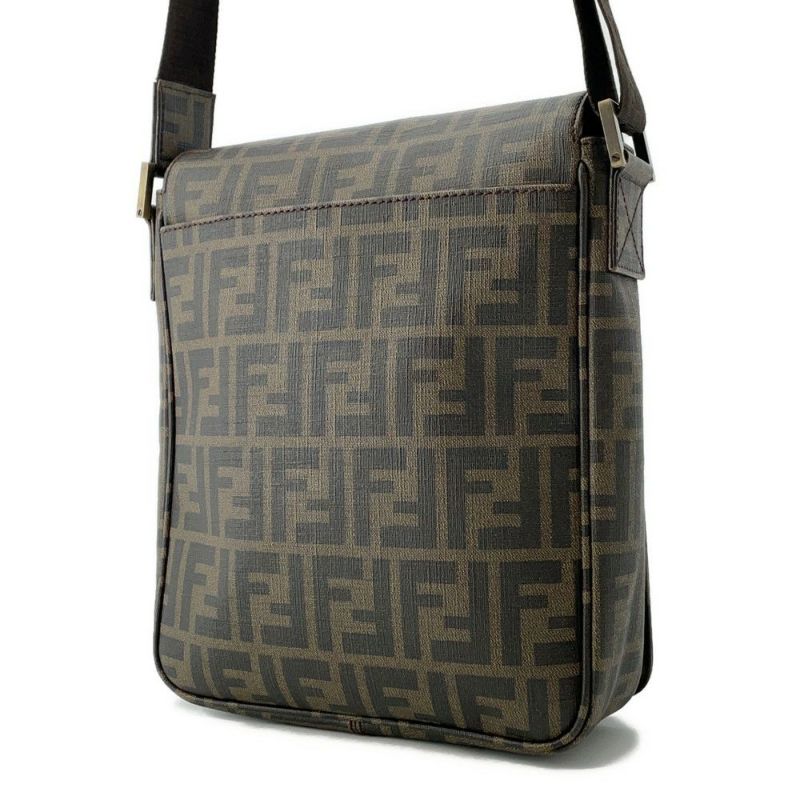 フェンディ ショルダーバッグ ズッカ フラップ メッセンジャーバッグ FENDI バッグ メンズ
