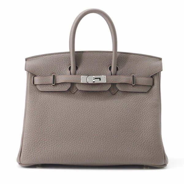 エルメス バーキン25 エタン/シルバー金具 トゴ A刻印 HERMES Birkin ハンドバッグ