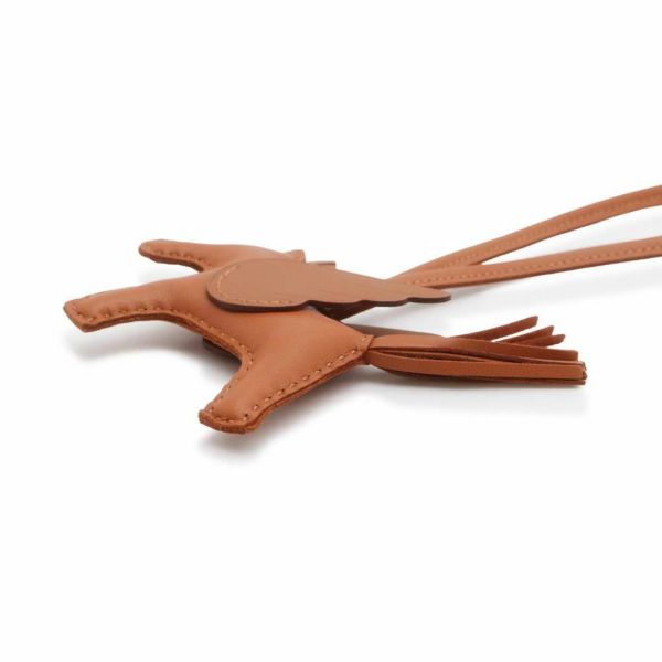 エルメス バッグチャーム ロデオPM ペガサス ゴールド ラムスキン B刻印 HERMES
