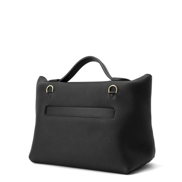 エルメス 24/24 29 サック ヴァンキャトル ブラック/シルバー金具 トゴ/スイフト U刻印 2wayショルダー 黒