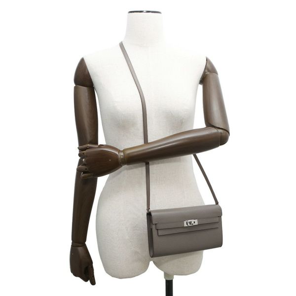 エルメス ケリーウォレット ロング トゥーゴー エタン/シルバー金具 エプソン Z刻印 財布