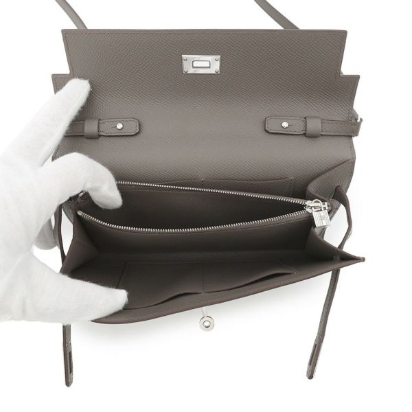 エルメス ケリーウォレット ロング トゥーゴー エタン/シルバー金具 エプソン Z刻印 財布