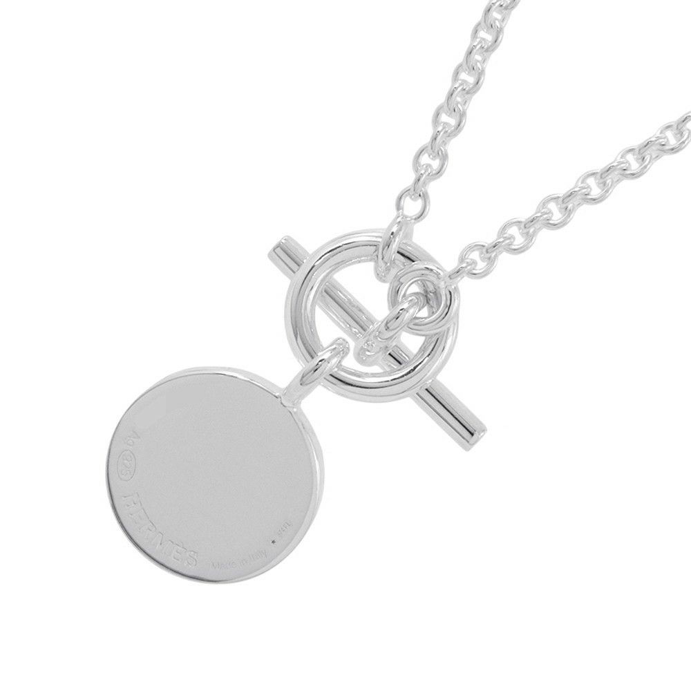 エルメス ネックレス アミュレット H エクスリブリス コンフェッティ セリエ SV925シルバー HERMES ジュエリー