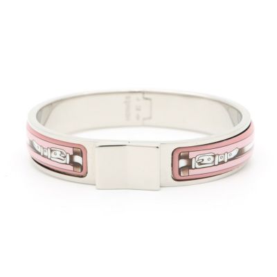 HERMES エルメス❤訳あり　ロック エマイユ バングル ベルトモチーフ柄 HERMES エルメス バングル ブレスレット エマイユ メタル