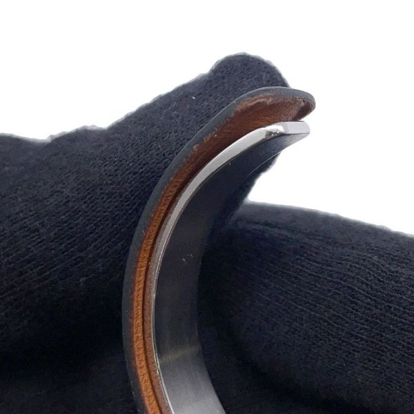 エルメス バングル ジャンピング レザー メタル サイズ S HERMES ブレスレット 黒