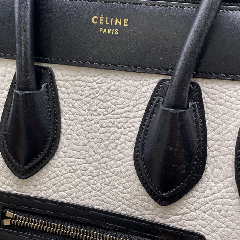 セリーヌ ハンドバッグ ラゲージ マイクロ ショッパー 167793 CELINE バッグ 黒