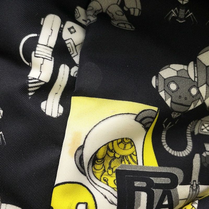 プラダ リュック コミック ナイロン サル PRADA バックパック 黒