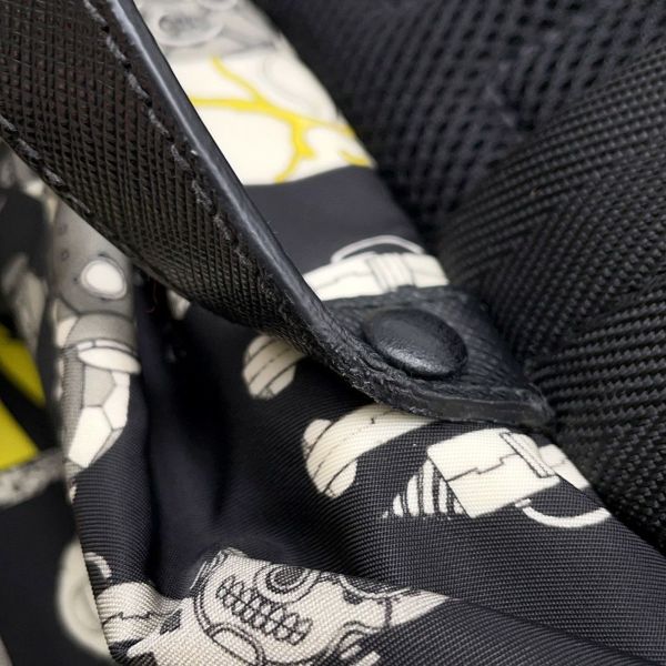 プラダ リュック コミック ナイロン サル PRADA バックパック 黒