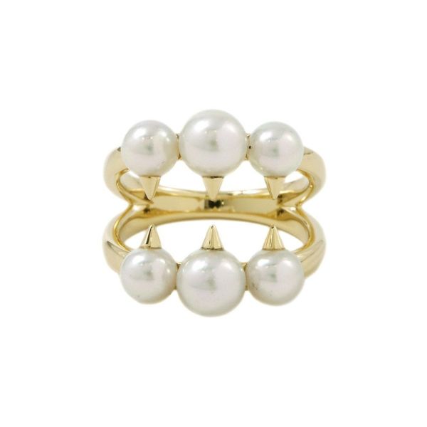 タサキ リング デインジャー シグネチャー K18YG あこや真珠 リングサイズ13号 R-4497-18KYG