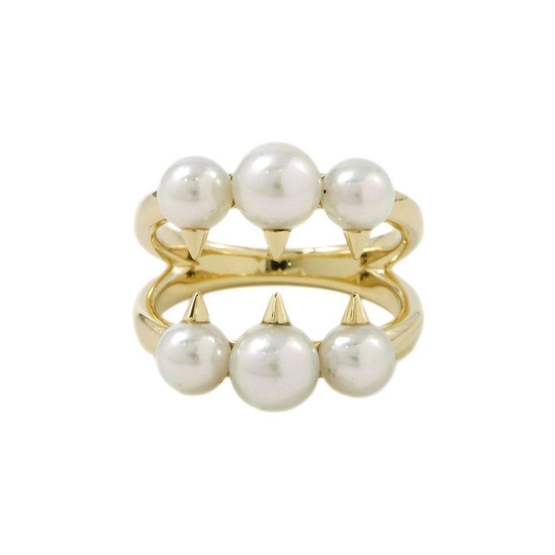 タサキ リング デインジャー シグネチャー K18YG あこや真珠 リングサイズ13号 R-4497-18KYG