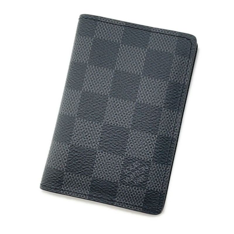 ルイヴィトン カードケース ダミエ・グラフィット オーガナイザー・ドゥ ポッシュ N63143 ヴィトン メンズ 黒 ブラック