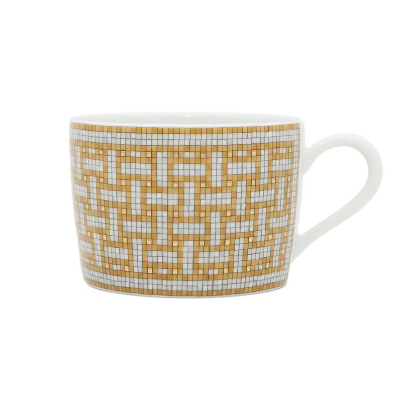 エルメス ティーカップ・ソーサー モザイク ヴァンキャトル 2客セット 160ml HERMES 食器 ギフト ポーセリン 白