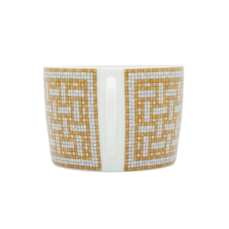 エルメス ティーカップ・ソーサー モザイク ヴァンキャトル 2客セット 160ml HERMES 食器 ギフト ポーセリン 白