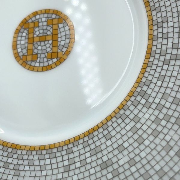 エルメス ティーカップ・ソーサー モザイク ヴァンキャトル 2客セット 160ml HERMES 食器 ギフト ポーセリン 白