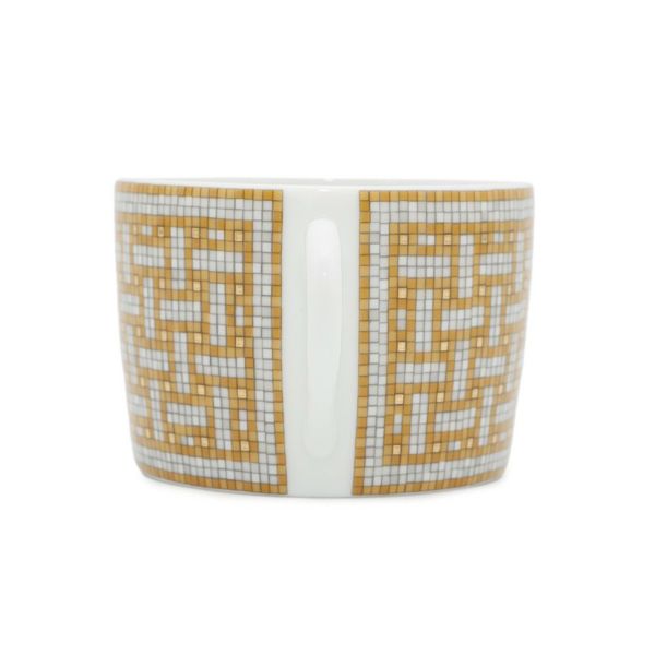 エルメス ティーカップ・ソーサー モザイク ヴァンキャトル 2客セット 160ml HERMES 食器 ギフト ポーセリン 白