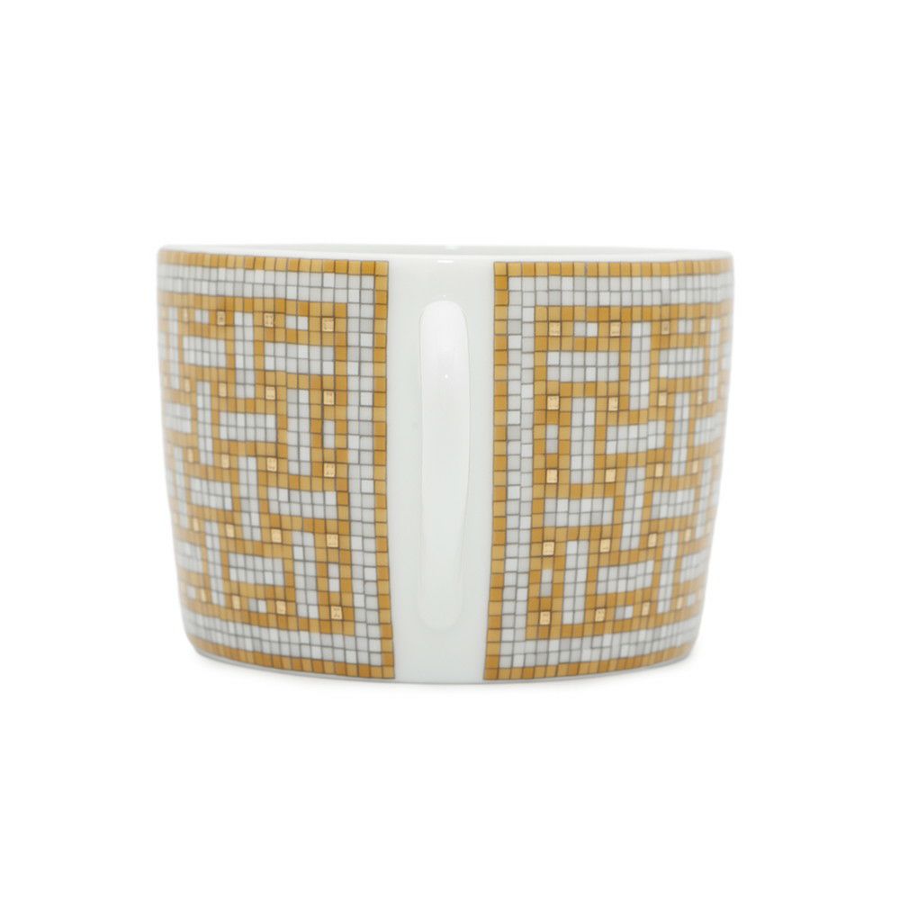 エルメス ティーカップ・ソーサー モザイク ヴァンキャトル 2客セット 160ml HERMES 食器 ギフト ポーセリン 白