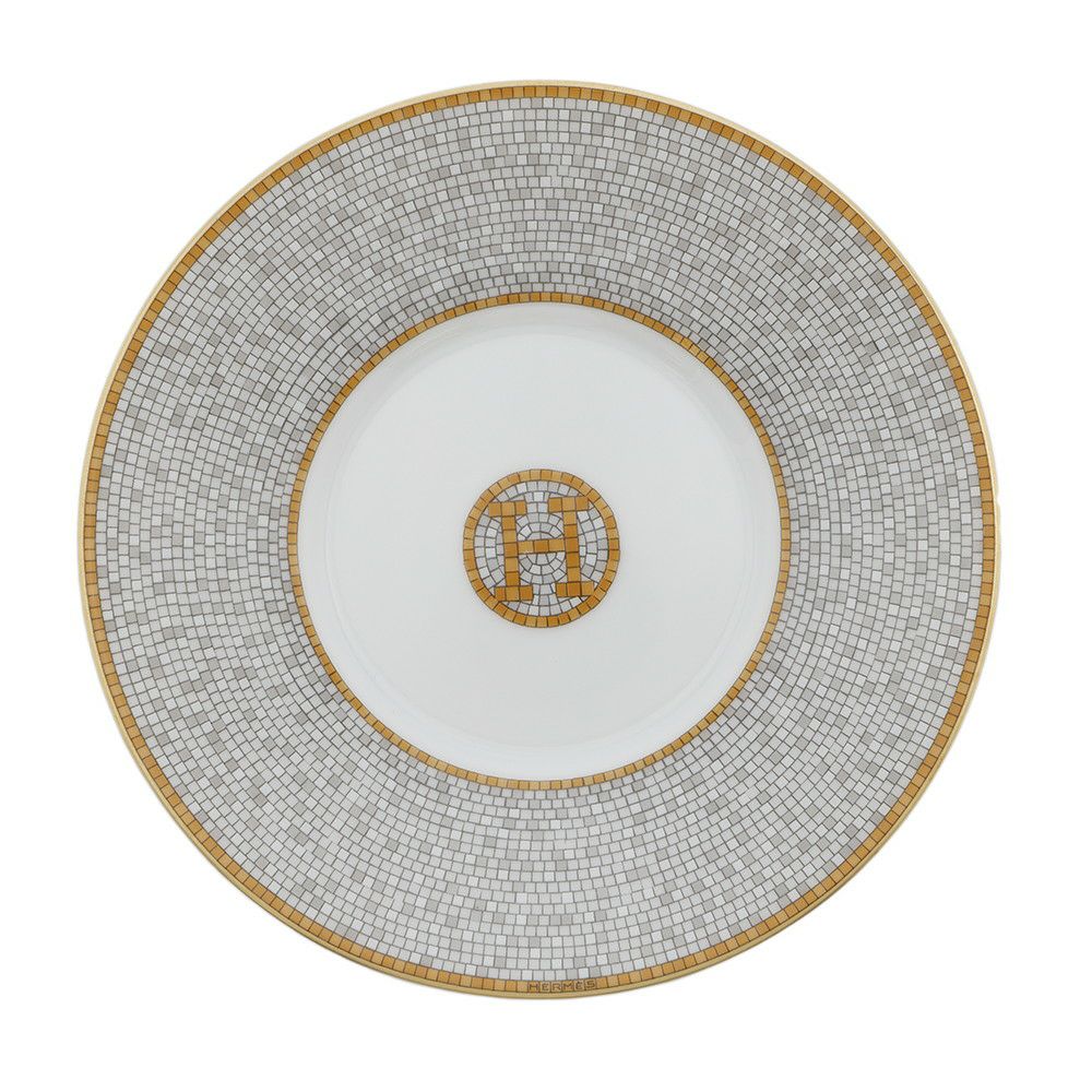 エルメス ティーカップ・ソーサー モザイク ヴァンキャトル 2客セット 160ml HERMES 食器 ギフト ポーセリン 白