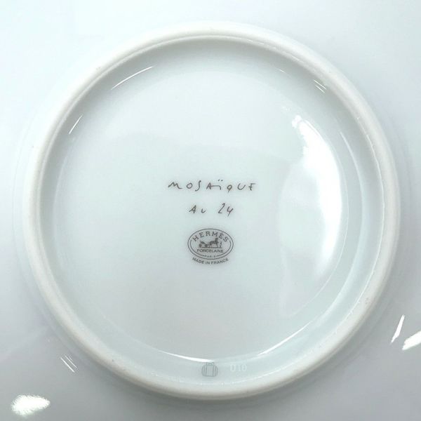 エルメス ティーカップ・ソーサー モザイク ヴァンキャトル 2客セット 160ml HERMES 食器 ギフト ポーセリン 白