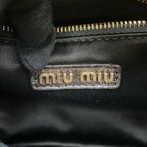 ミュウミュウ ハンドバッグ アルカディ マテラッセ ダメージ加工 ミディアム レザー 5BB124 Miu Miu 2way