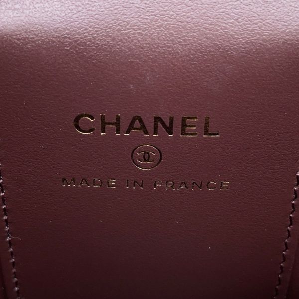 シャネル チェーンショルダーバッグ マトラッセ ココマーク クラシック スモールヴァニティケース ラムスキン AP1340 CHANEL 黒
