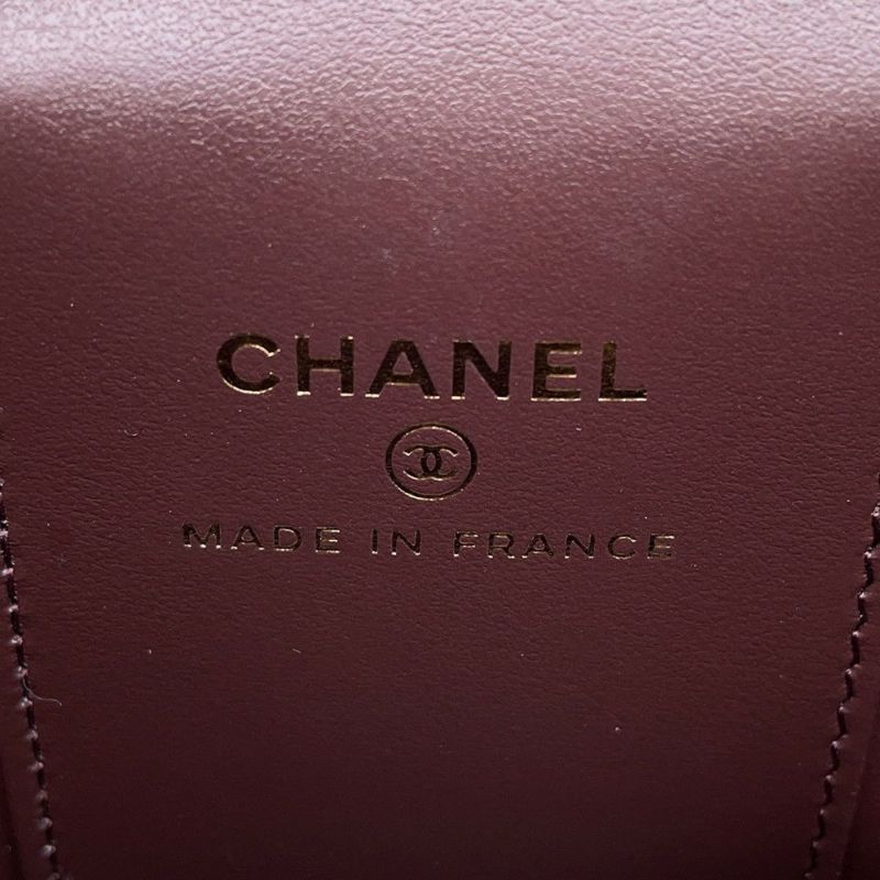 シャネル チェーンショルダーバッグ マトラッセ ココマーク クラシック スモールヴァニティケース ラムスキン AP1340 CHANEL 黒