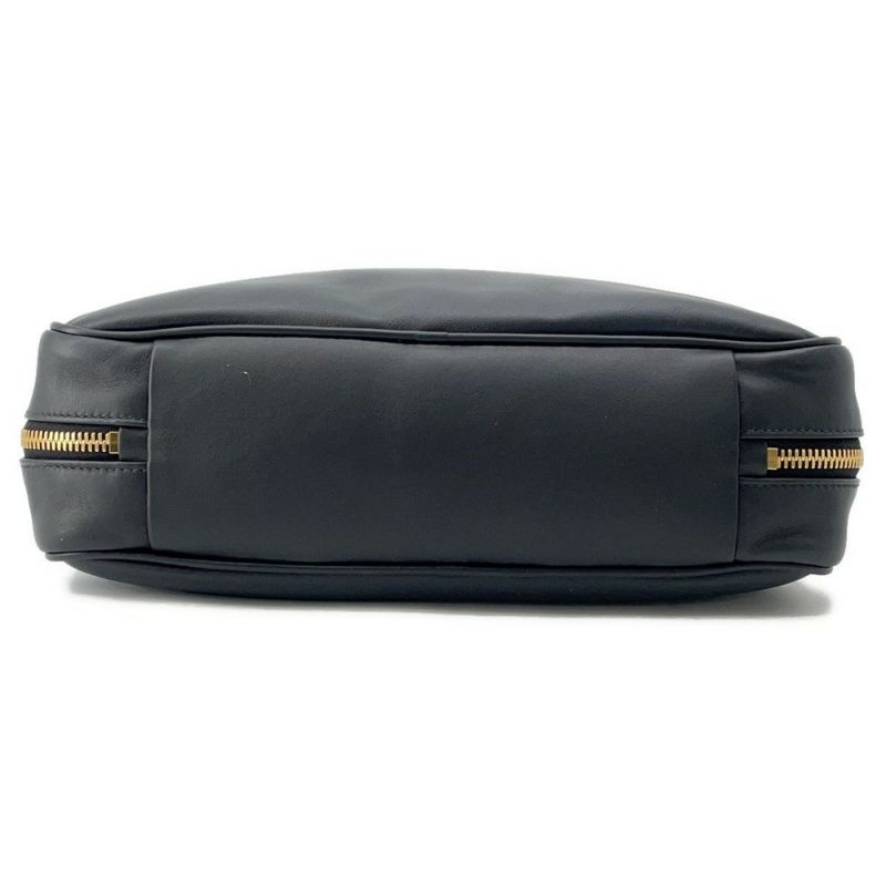 ミュウミュウ ハンドバッグ ボー カーフレザー 5BB117 MIUMIU トップハンドルバッグ 黒