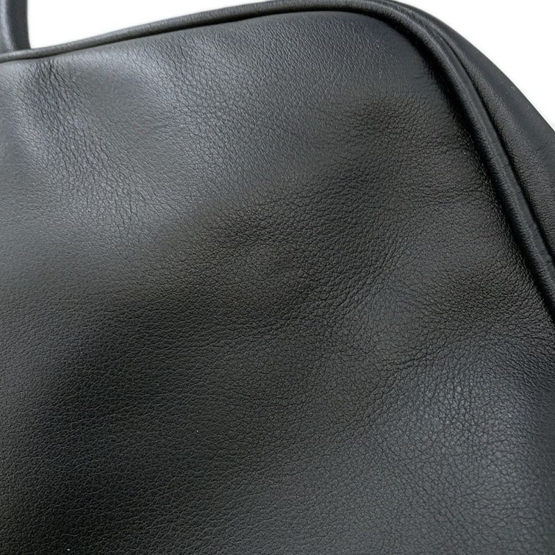 ミュウミュウ ハンドバッグ ボー カーフレザー 5BB117 MIUMIU トップハンドルバッグ 黒