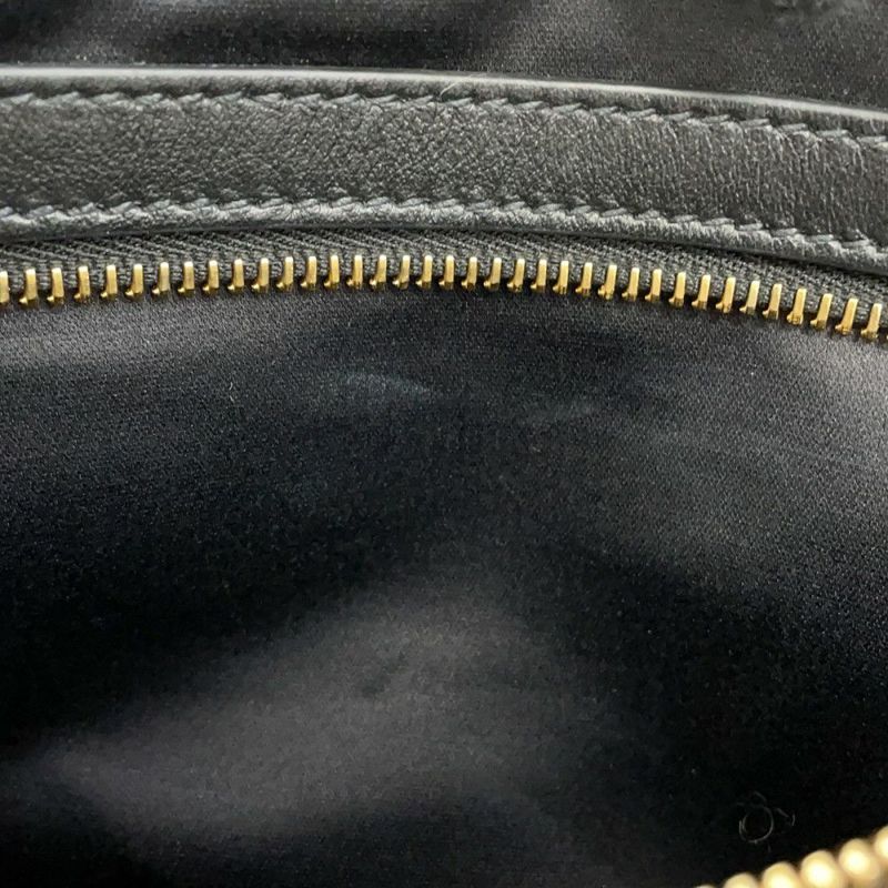 ミュウミュウ ハンドバッグ ボー カーフレザー 5BB117 MIUMIU トップハンドルバッグ 黒