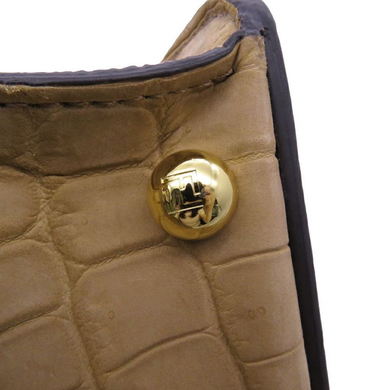 フェンディ ハンドバッグ ピーカブー アイシーユー ISEEU スモール クロコダイル 8BN327 2way