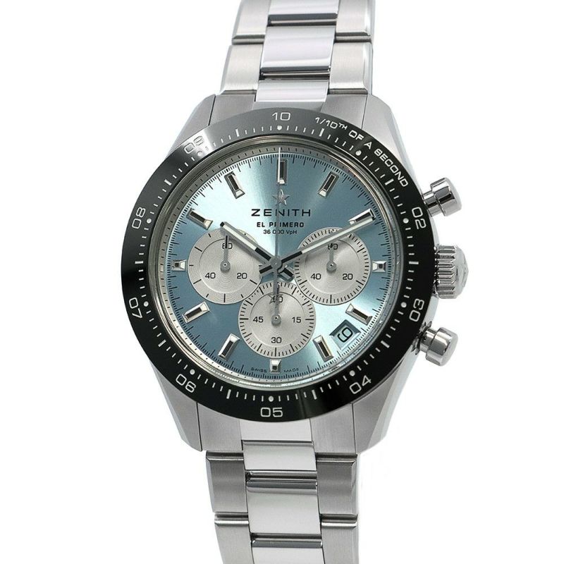 ゼニス クロノマスター スポーツ ヨシダ スペシャル 300本限定 03.3106.3600/55.M3100 アイスブルー文字盤