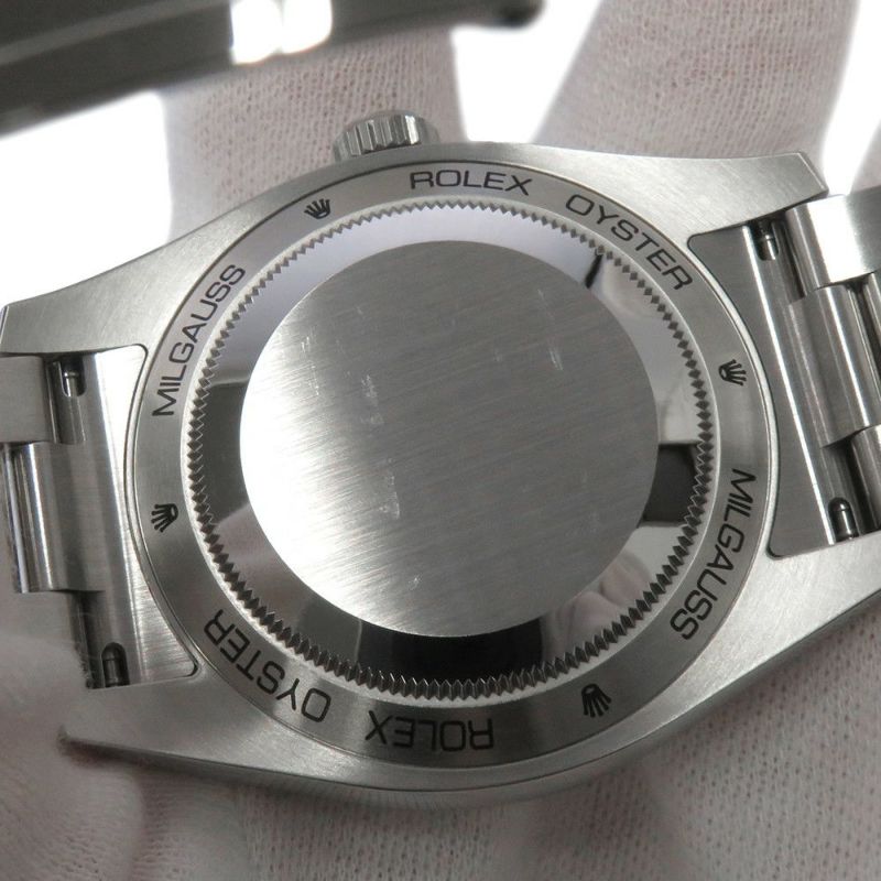 ロレックス ミルガウス 116400GV ROLEX 腕時計 Zブルー文字盤