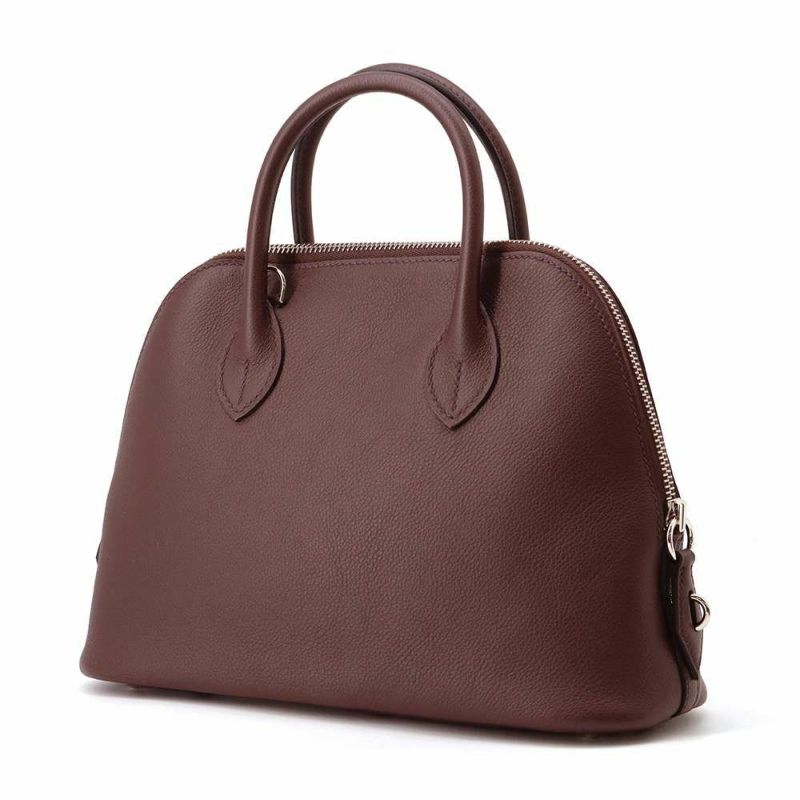 エルメス ボリード1923 25 ヴェルソ ルージュセリエ/フランボワーズ/シルバー金具 エバーカラー Z刻印 2wayショルダー