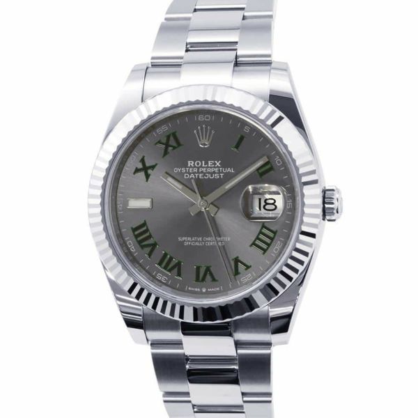 ロレックス デイトジャスト41 SS/K18WGホワイトゴールド 126334 ROLEX 腕時計 スレート文字盤