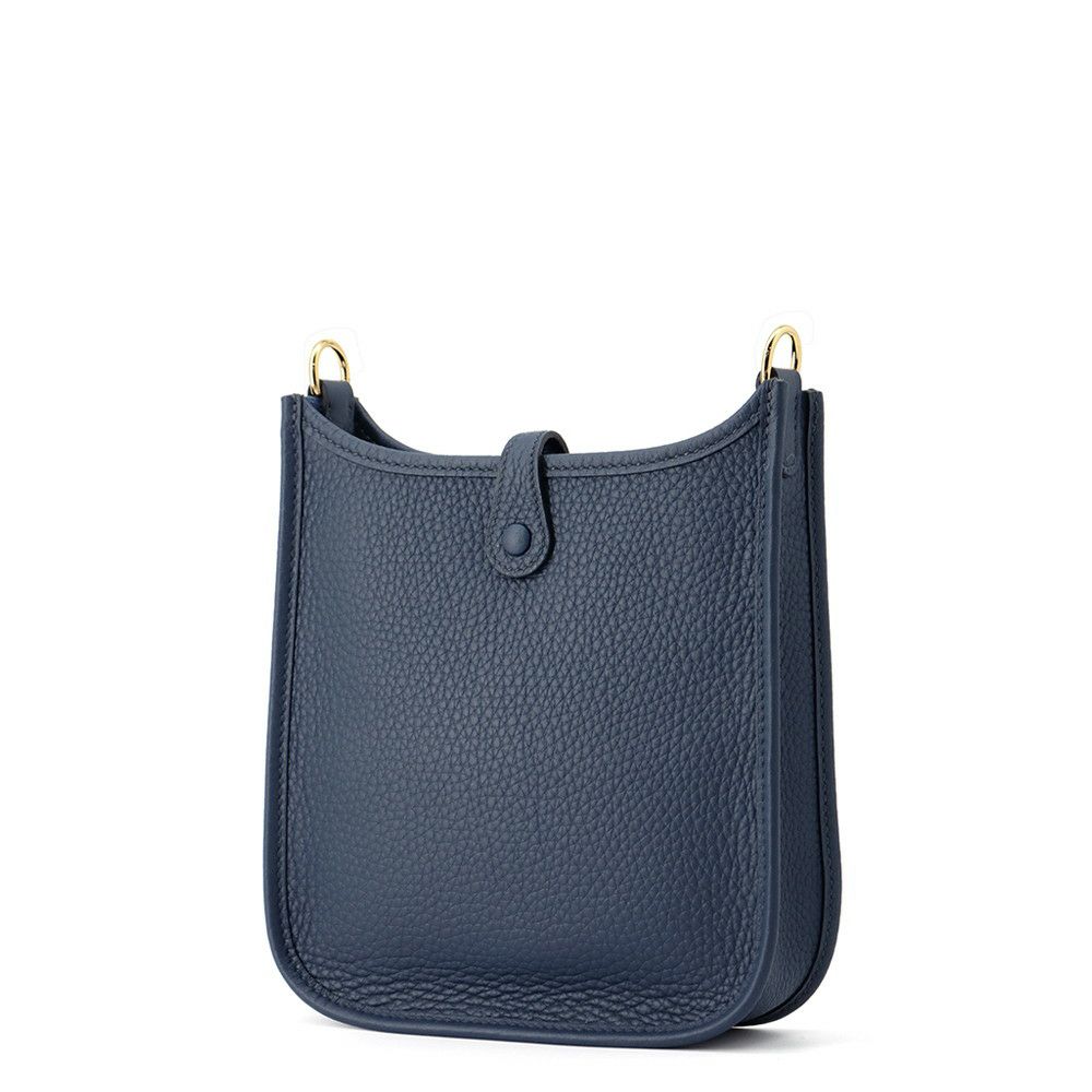 エルメス ショルダーバッグ エブリンTPM 85cm ブルードプリュス/ゴールド金具 トリヨンクレマンス W刻印 HERMES Evelyne