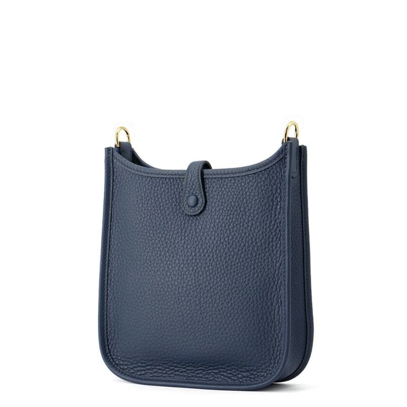 エルメス ショルダーバッグ エブリンTPM 85cm ブルードプリュス/ゴールド金具 トリヨンクレマンス W刻印 HERMES Evelyne