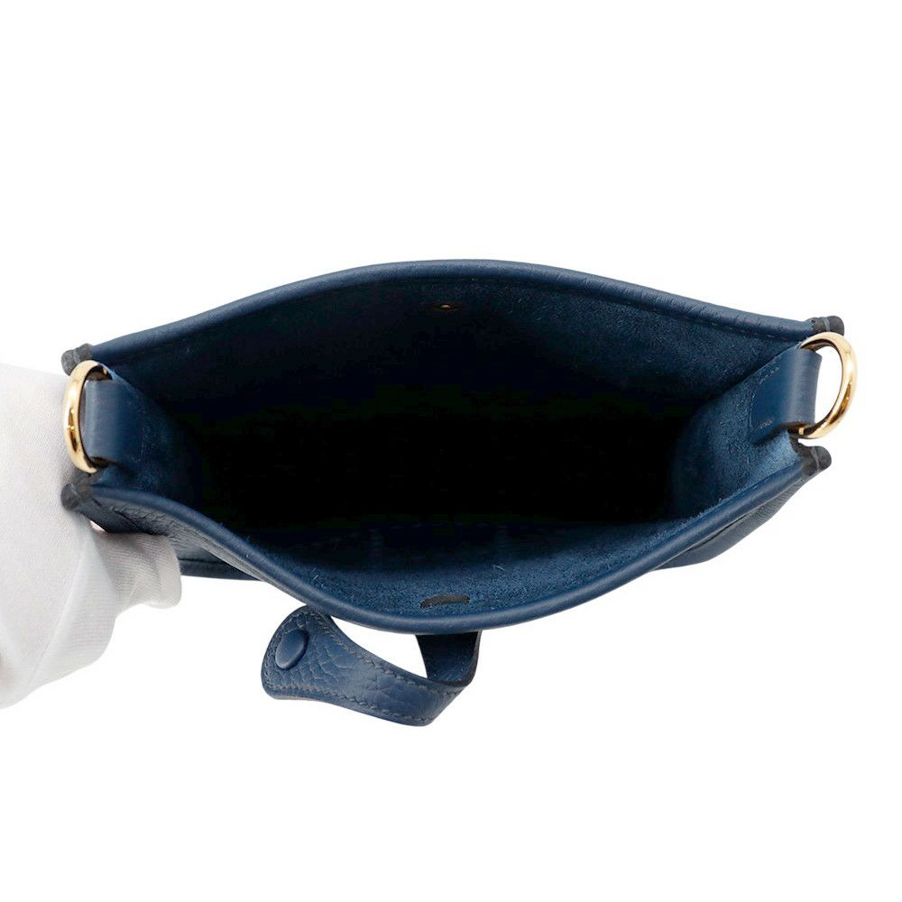エルメス ショルダーバッグ エブリンTPM 85cm ブルードプリュス/ゴールド金具 トリヨンクレマンス W刻印 HERMES Evelyne