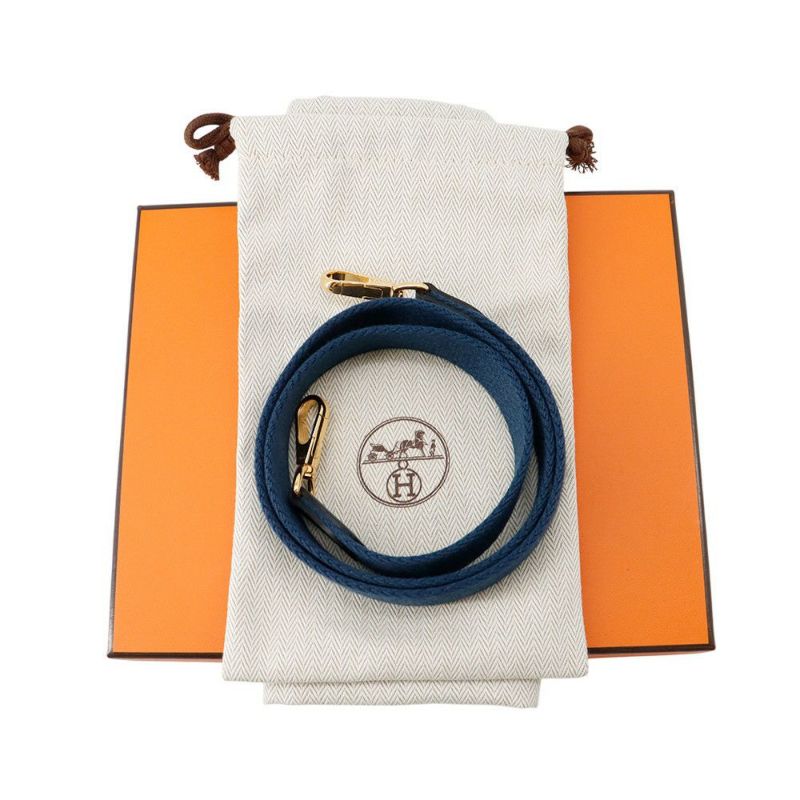 エルメス ショルダーバッグ エブリンTPM 85cm ブルードプリュス/ゴールド金具 トリヨンクレマンス W刻印 HERMES Evelyne