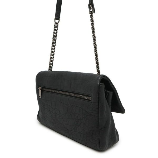 サンローランパリ ショルダーバッグ ウェストハリウッド 型押しレザー 574106 SAINT LAURENT PARIS ブラック 黒