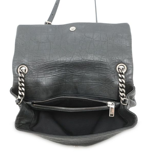 サンローランパリ ショルダーバッグ ウェストハリウッド 型押しレザー 574106 SAINT LAURENT PARIS ブラック 黒