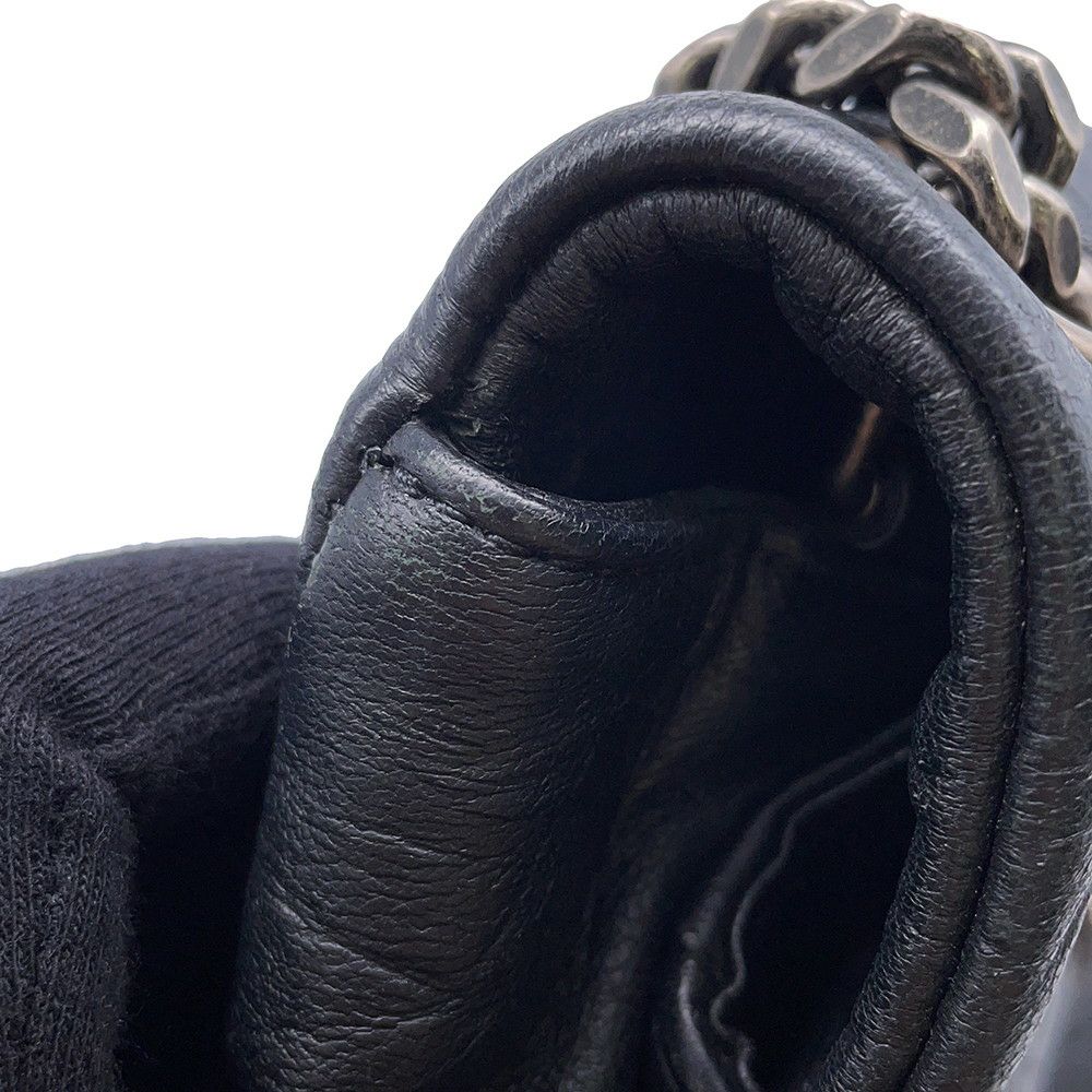 サンローランパリ ショルダーバッグ ウェストハリウッド 型押しレザー 574106 SAINT LAURENT PARIS ブラック 黒