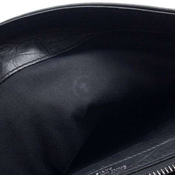 サンローランパリ ショルダーバッグ ウェストハリウッド 型押しレザー 574106 SAINT LAURENT PARIS ブラック 黒