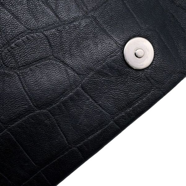 サンローランパリ ショルダーバッグ ウェストハリウッド 型押しレザー 574106 SAINT LAURENT PARIS ブラック 黒