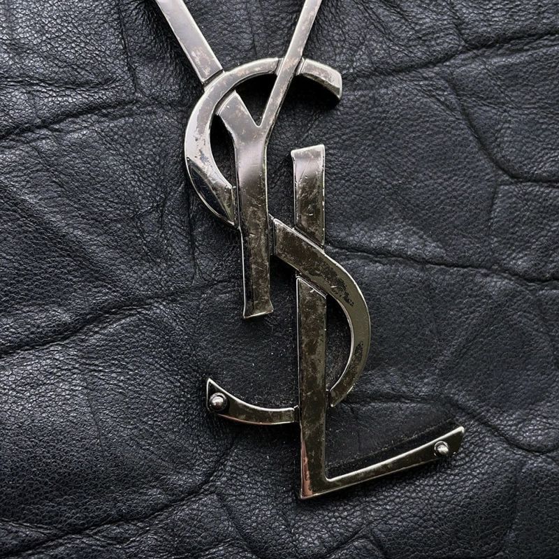 サンローランパリ ショルダーバッグ ウェストハリウッド 型押しレザー 574106 SAINT LAURENT PARIS ブラック 黒