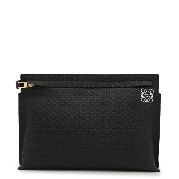 極美品 LOEWE 160周年 アクセサリーポーチ オールレザー ブラック 黒 vectorpremium_002-902504200029