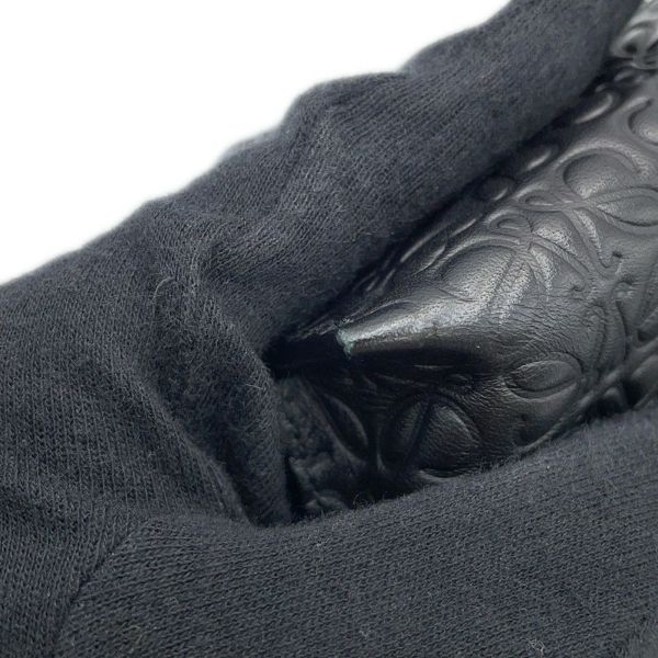 ロエベ クラッチバッグ アナグラム Tポーチ レザー LOEWE 黒